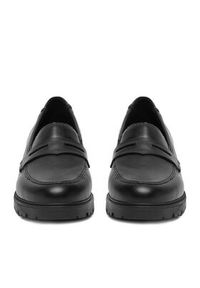 Rieker Mokasyny 45560-02 Czarny. Kolor: czarny. Materiał: materiał #5
