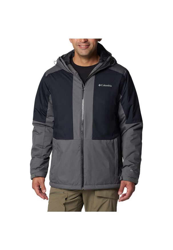columbia - Kurtka ocieplana męska Columbia Point Park II Insulated. Kolor: szary. Sport: turystyka piesza