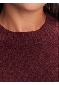 Vero Moda Sweter Boom 10320463 Bordowy Loose Fit. Kolor: czerwony. Materiał: syntetyk