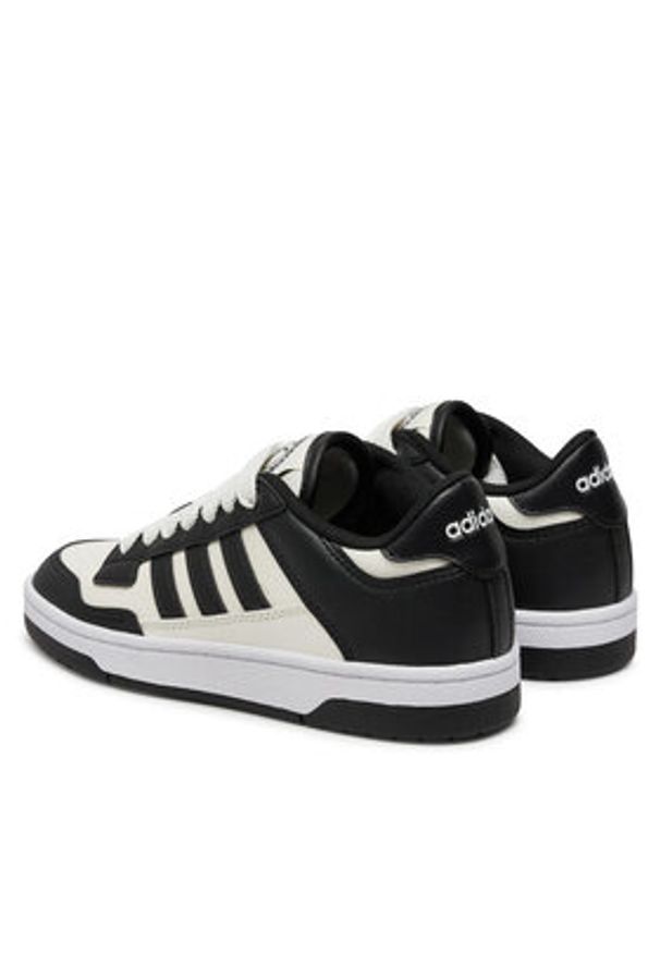 Adidas - adidas Sneakersy Rapid Court Low JR0166 Czarny. Kolor: czarny. Materiał: skóra