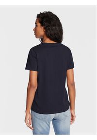 Pepe Jeans T-Shirt Wendy Chest PL505481 Granatowy Regular Fit. Kolor: niebieski. Materiał: bawełna #5