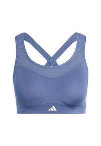 Adidas - Biustonosz TLRD Impact Training High-Support. Kolor: niebieski. Materiał: materiał #2