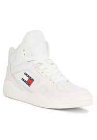 Tommy Jeans Sneakersy Tjw New Basket Mc EN0EN02493 Écru. Materiał: skóra