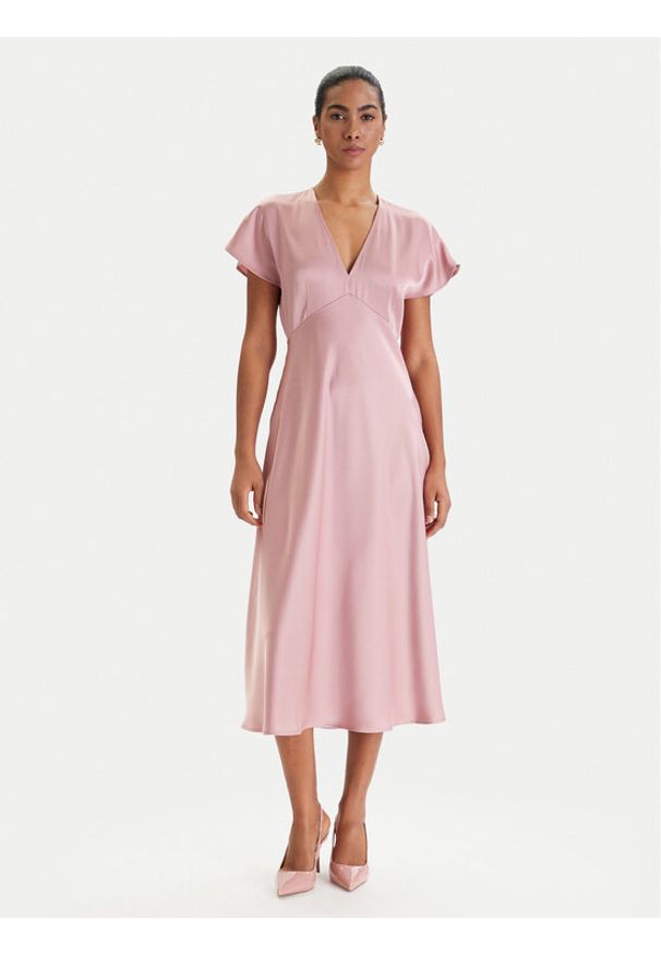 Marella Sukienka koktajlowa Falange 2613221201 Różowy Regular Fit. Kolor: różowy. Materiał: satyna. Styl: wizytowy