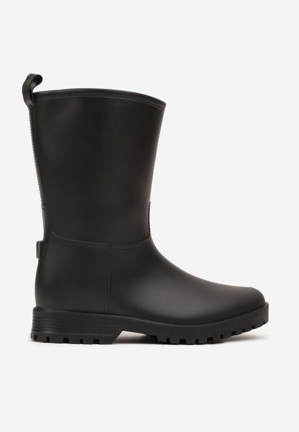 Born2be - Czarne Klasyczne Kalosze Ahlitte. Okazja: na co dzień. Kolor: czarny. Materiał: dresówka. Styl: klasyczny