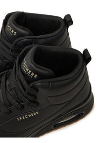 skechers - Skechers Sneakersy UNO HIGH 177097/BBK Czarny. Kolor: czarny. Materiał: skóra #6