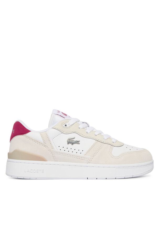 Lacoste Sneakersy T-Clip Set 51SFA0114 Beżowy. Kolor: beżowy. Materiał: zamsz, skóra