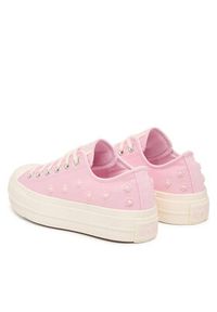 Converse Trampki Chuck Taylor All Star Lift Platform Beads A16108C Różowy. Kolor: różowy. Materiał: materiał. Obcas: na platformie #3