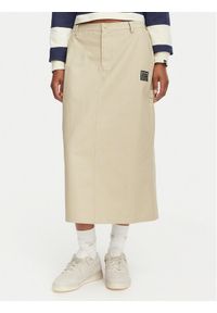 Reebok Spódnica midi Stefania RK25700CCW Beżowy Regular Fit. Kolor: beżowy. Materiał: bawełna #1