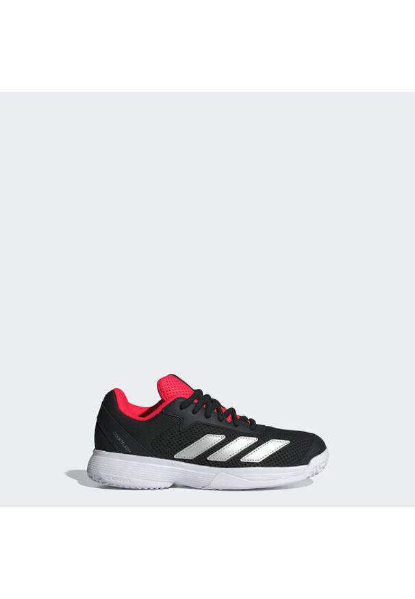 Adidas - adidas Buty do tenisa Courtflash JR4451 Czarny. Kolor: czarny. Materiał: materiał. Sport: tenis