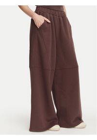 Kappa Spodnie dresowe 36226ZW Brązowy Oversize. Kolor: brązowy. Materiał: bawełna #1