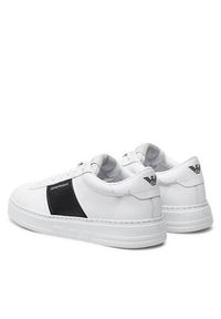Emporio Armani Sneakersy X4X570 XN840 Biały. Kolor: biały. Materiał: skóra #3