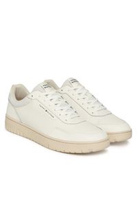 TOMMY HILFIGER - Tommy Hilfiger Sneakersy Th Basket Core FM0FM05629 Écru. Materiał: skóra