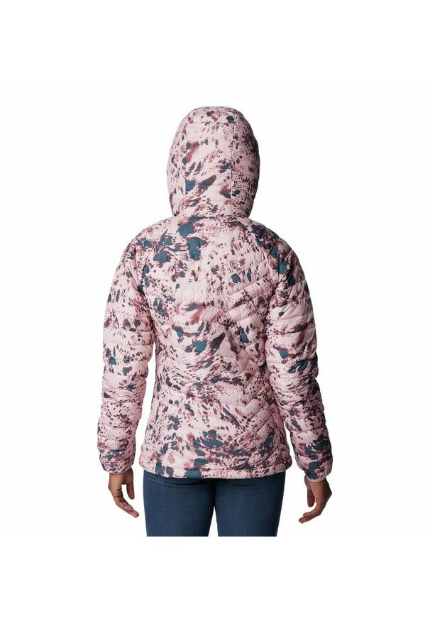 columbia - Kurtka Turystyczna Puchowa Damska Columbia Powder Lite Hooded Jacket. Kolor: różowy. Materiał: puch. Sport: turystyka piesza