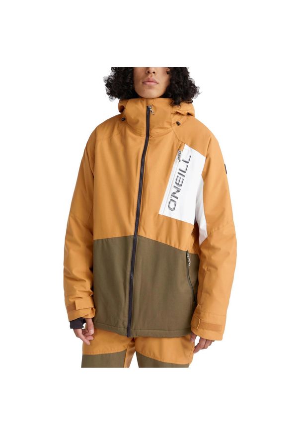 Kurtka męska O'Neill Jacksaw. Kolor: brązowy. Długość: krótkie. Sezon: zima. Sport: narciarstwo