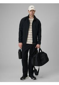 4f - 4F Kurtka softshell wiatroodporna membrana 5000 męska - czarna 3XL. Typ kołnierza: kołnierzyk stójkowy. Kolor: czarny. Materiał: softshell. Sport: turystyka piesza #2