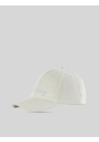 4f - 4F Czapka z daszkiem strapback damska - kremowa S/M (58cm). Kolor: biały. Materiał: materiał, bawełna. Sezon: lato. Styl: casual, sportowy #1