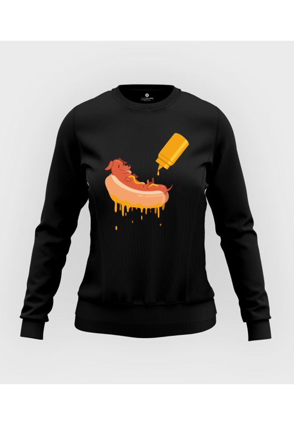 MegaKoszulki - Bluza damska taliowana Hot dog