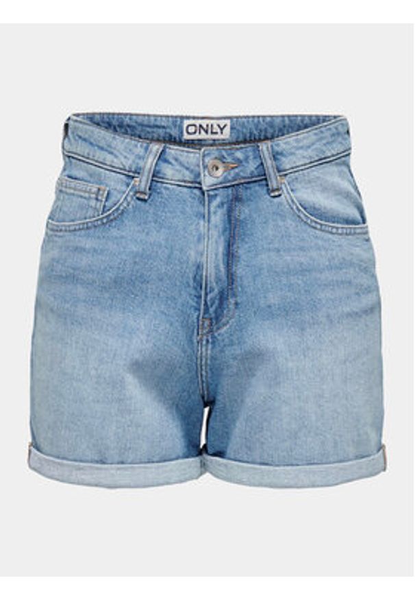 only - ONLY Szorty jeansowe Josephine 15321381 Niebieski Regular Fit. Kolor: niebieski. Materiał: bawełna