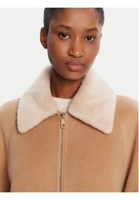 Marella Płaszcz wełniany Gettone 2523086011 Beżowy Loose Fit. Kolor: beżowy. Materiał: syntetyk #5
