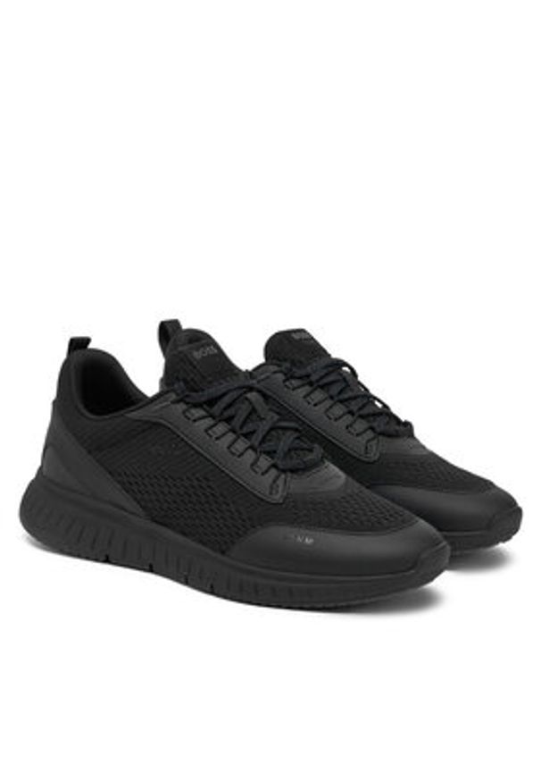 BOSS Sneakersy Ttnm Light 50536509 Czarny. Kolor: czarny. Materiał: materiał