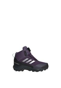Adidas - Buty Terrex Winter Mid BOA RAIN.RDY Hiking. Kolor: fioletowy, szary, wielokolorowy, czarny. Materiał: materiał. Sezon: zima. Styl: sportowy