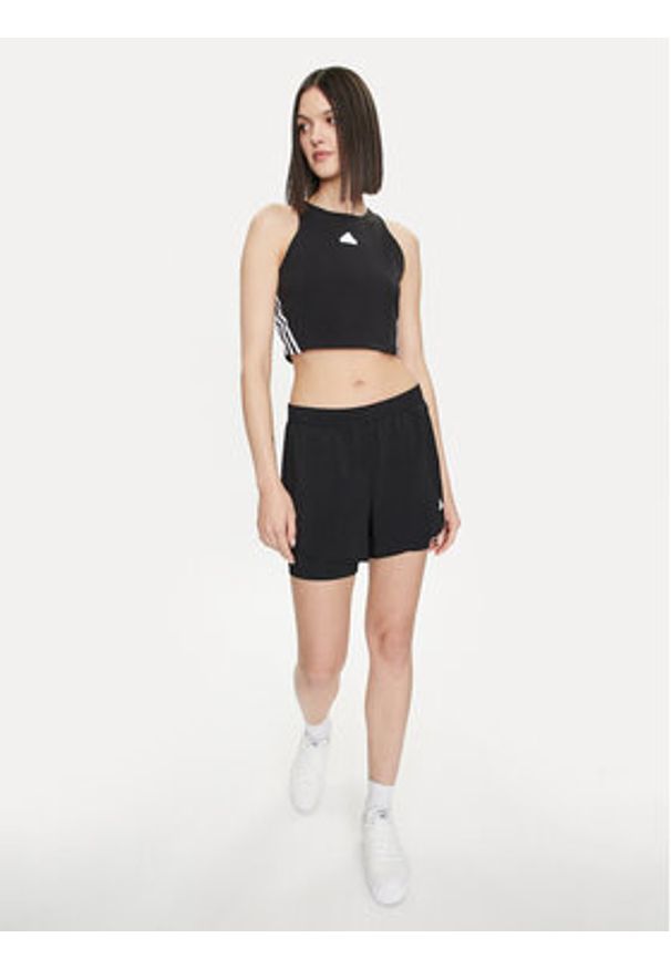 Adidas - adidas Szorty sportowe Training Minimal HN1044 Czarny Regular Fit. Kolor: czarny. Materiał: syntetyk