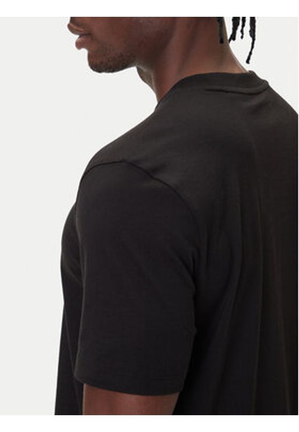 Hugo - HUGO T-Shirt Dugolini 50549154 Czarny Regular Fit. Kolor: czarny. Materiał: bawełna