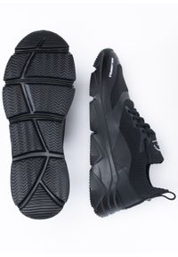 Sneakers'y męskie Karl Lagerfeld Verge Runner (KL51631-K0X). Okazja: na co dzień. Nosek buta: okrągły. Kolor: czarny. Materiał: materiał, skóra, guma. Szerokość cholewki: normalna. Wzór: aplikacja #4