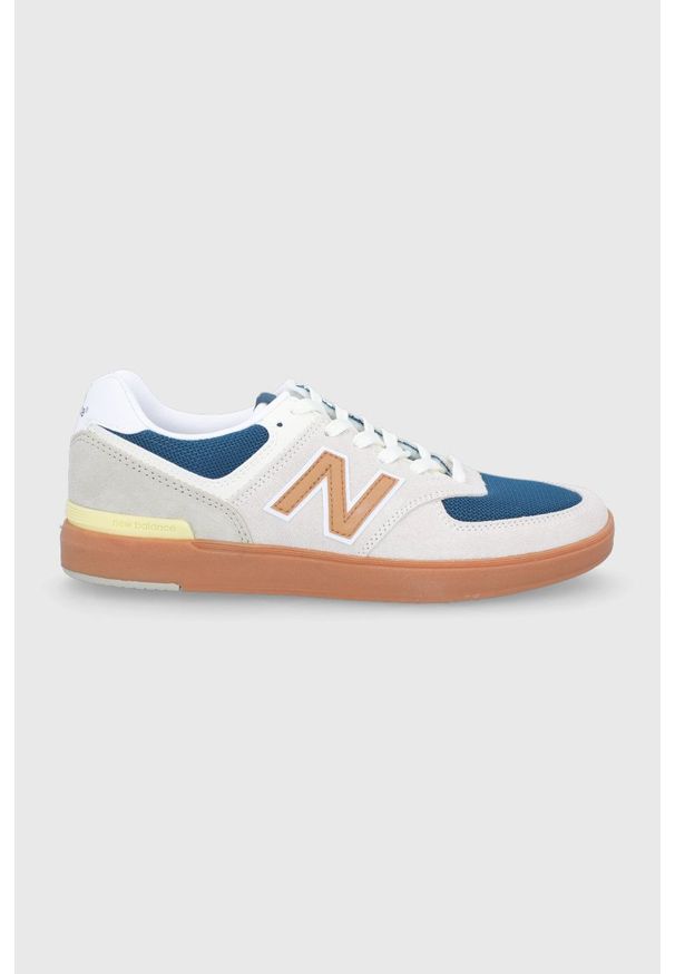 New Balance - Buty AM574WYG. Nosek buta: okrągły. Zapięcie: sznurówki. Kolor: beżowy. Model: New Balance 574