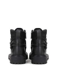 Kazar - Czarne trzewiki damskie. Okazja: na spacer. Zapięcie: pasek. Kolor: czarny. Materiał: tkanina, skóra. Szerokość cholewki: normalna. Sezon: jesień, zima #6