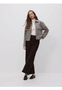 Reserved - Kurtka bomberka z wełną - wielobarwny. Materiał: wełna #1