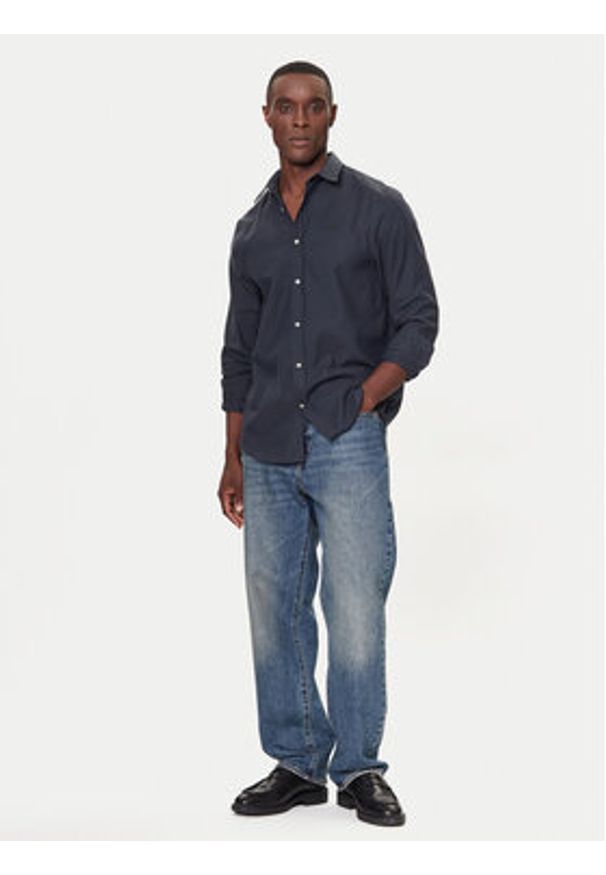 Guess Koszula M5BH26 W1961 Niebieski Regular Fit. Kolor: niebieski. Materiał: bawełna