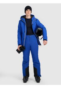 4f - 4F Spodnie narciarskie z szelkami membrana 10000 męskie - niebieskie XXL. Kolor: niebieski. Materiał: poliester. Sezon: zima. Sport: narciarstwo #1