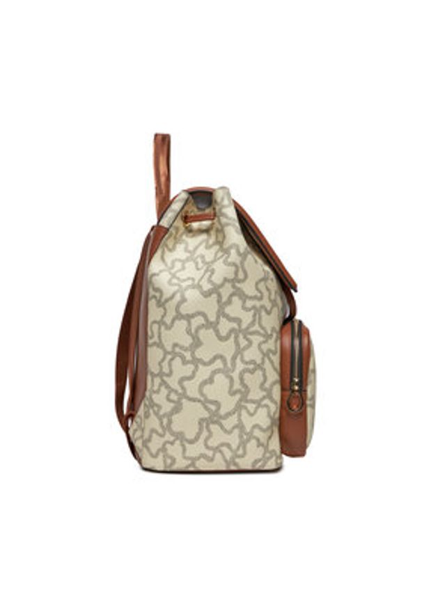 Tous - TOUS Plecak Kaos Icon 395910183 Beżowy. Kolor: beżowy. Materiał: skóra