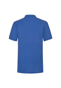 FRUIT OF THE LOOM - Męska Koszulka Polo O Wysokiej Gramaturze. Typ kołnierza: polo. Kolor: niebieski