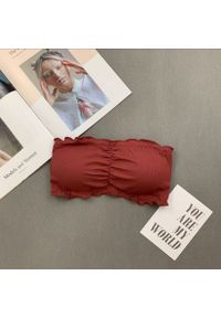 Intica - Biustonosz bez ramiączek uniwersalny dopasowanie i wsparcie Maybelle. Kolor: czerwony. Materiał: materiał