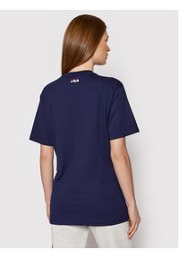 Fila T-Shirt Unisex Bellano FAU0067 Granatowy Regular Fit. Kolor: niebieski. Materiał: bawełna #5