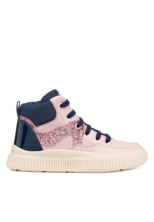 Sneakersy Geox. Kolor: różowy