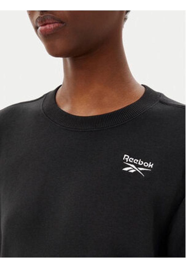 Reebok Bluza 100012552 139-18-00 Czarny Regular Fit. Kolor: czarny. Materiał: bawełna