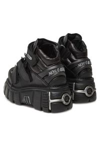 NEW ROCK Botki M-285C-S1 Czarny. Kolor: czarny. Materiał: skóra. Styl: rockowy