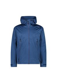 Kurtka trekkingowa z kapturem CMP. Typ kołnierza: kaptur. Kolor: niebieski. Sport: turystyka piesza #1