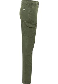 Mustang - MUSTANG DAYTONA CARGO MĘSKIE SPODNIE MATERIAŁOWE MATERIAŁ RIFLE GREEN 1015776 6514. Materiał: materiał