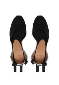 Castañer Espadryle Carina/8/001 020962-100 Czarny. Kolor: czarny. Materiał: materiał #3