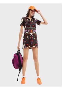 Desigual Sukienka codzienna Celia 22WWVW19 Kolorowy Regular Fit. Okazja: na co dzień. Materiał: bawełna, wiskoza. Wzór: kolorowy. Typ sukienki: proste. Styl: casual