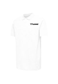 Polo bawełnowe Hummel Mover. Typ kołnierza: polo. Kolor: biały. Materiał: bawełna. Styl: elegancki, sportowy #1