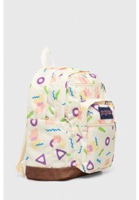 JanSport - Jansport plecak kolor beżowy duży. Kolor: beżowy. Materiał: włókno, materiał #6