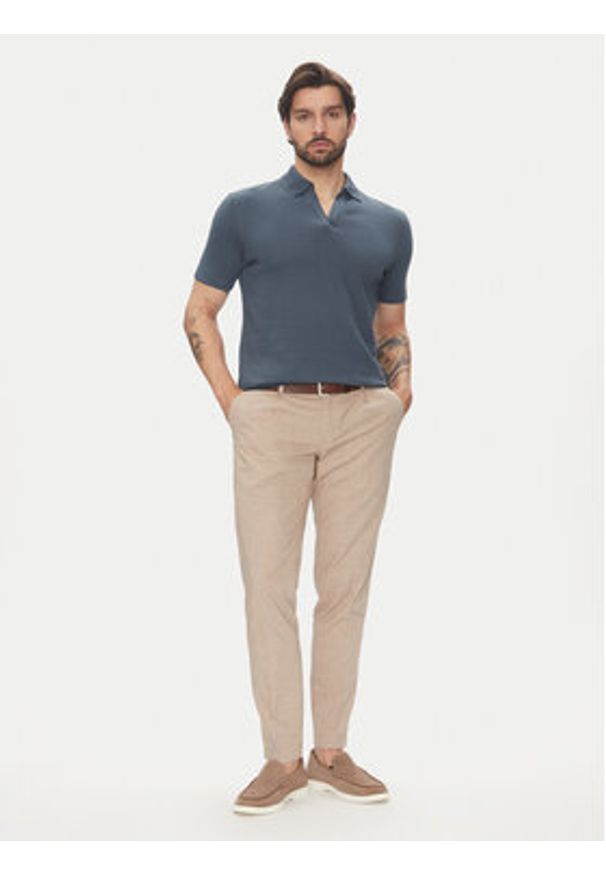 Marc O'Polo Polo 524 3021 53176 Niebieski Regular Fit. Typ kołnierza: polo. Kolor: niebieski. Materiał: bawełna