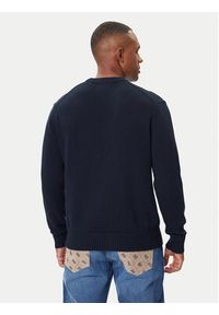Guess Jeans Sweter M4BR31 Z3HM1 Granatowy Regular Fit. Kolor: niebieski. Materiał: bawełna #3