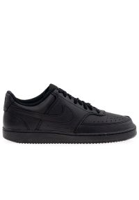Buty męskie Nike Court Vision Low Next Nature DH2987-002 - czarne. Zapięcie: sznurówki. Kolor: czarny. Materiał: materiał, skóra, syntetyk, guma. Szerokość cholewki: normalna. Sezon: lato. Model: Nike Court